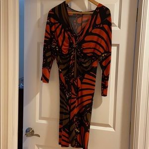 Nine West Red And Black Dress